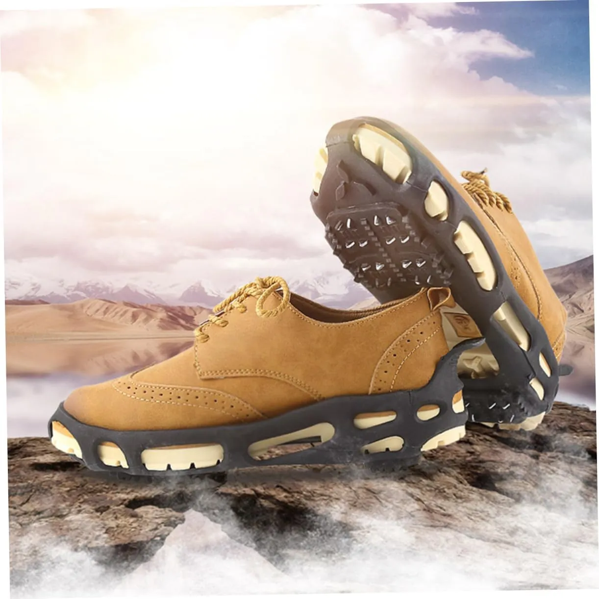 1 Pair 24 Anti-Slip Shoe Cover Snowfield Shoes Climbing Shoe Cover Ice Crampons Snowfield Cleats