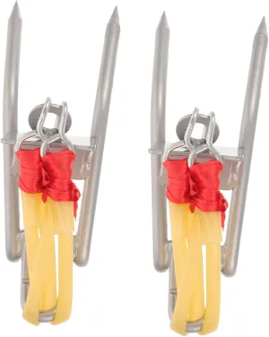 1 Pairs Portable Tree Climbing Spikes Skid Metal Climbing Tools for Tree Work Durable Construction Comfortable Foot Plate for Outdoor Use