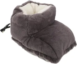 1 Set Electric Shoes Heating Pad Auto Feet Indoor Slippers Office Heater Warm Mens Slippers Heated