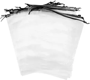 10pcs Transparent Shoe Bags for Travel Drawstring Storage Organizers Sneaker Packaging for Business Trips Maximize Suitcase Space