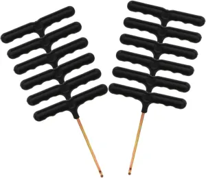 12pcs Portable Shoelace Tightener T-Shaped Hooks Durable Pulling Tool for Roller Skates and Trampolines High-Strength Spring Puller for Easy Installation