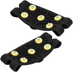 1Pair Winter Outdoor Ice Cleats Tooth Non Slip Shoe Grippers with Durable TPE Material for Enhanced Safety Snow and Ice Easy to Use for Winter Activities