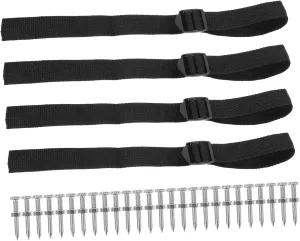1Set Lawn Aerator Shoes Strap Garden Spikes for Manual Aeration Durable Metal Aerator Tool with Nails for Lawn Maintenance and Grass Care