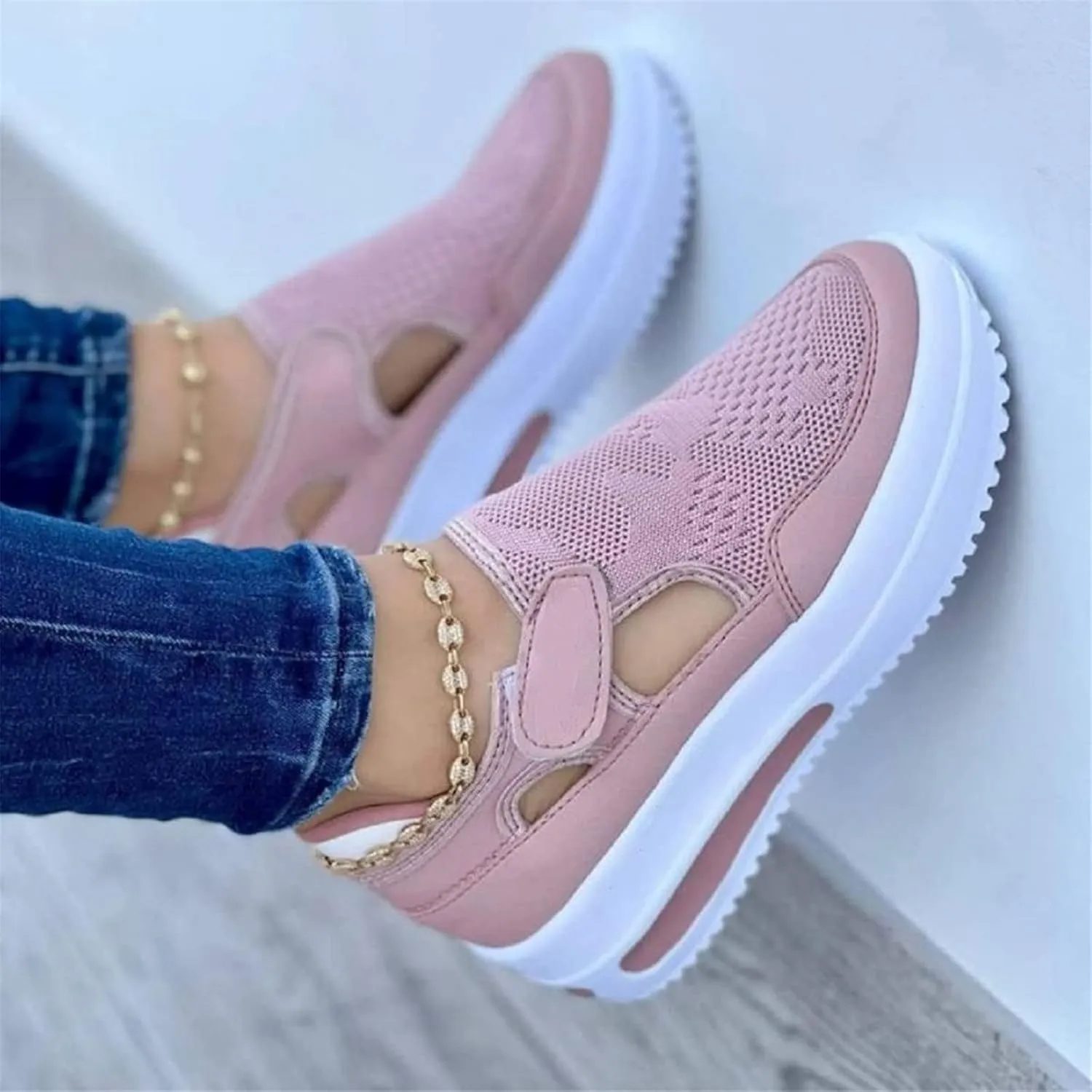 2022 Spring Sneakers Women Casual Breathable Sport Shoes, Comfy Canvas Shoes Women Fashion Trainers Shoes Mesh Shoes