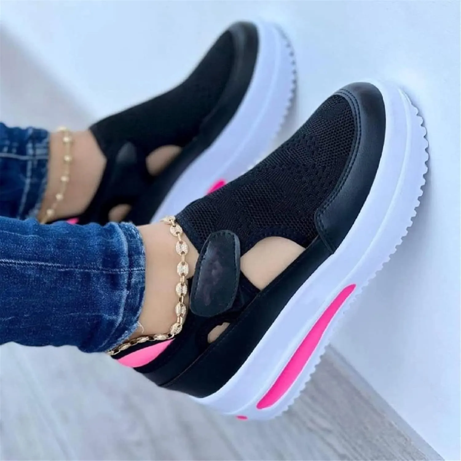 2022 Spring Sneakers Women Casual Breathable Sport Shoes, Comfy Canvas Shoes Women Fashion Trainers Shoes Mesh Shoes