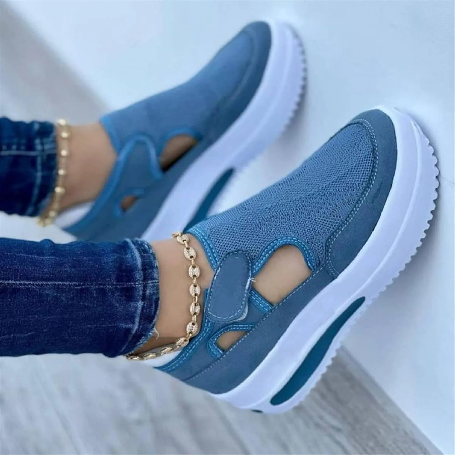 2022 Spring Sneakers Women Casual Breathable Sport Shoes, Comfy Canvas Shoes Women Fashion Trainers Shoes Mesh Shoes