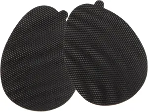 20Pcs Slip Half Insoles Self Adhesive Forefoot Shoe Pads Durable Cowhide Cushion Stickers for Comfortable Shoe Fit Black