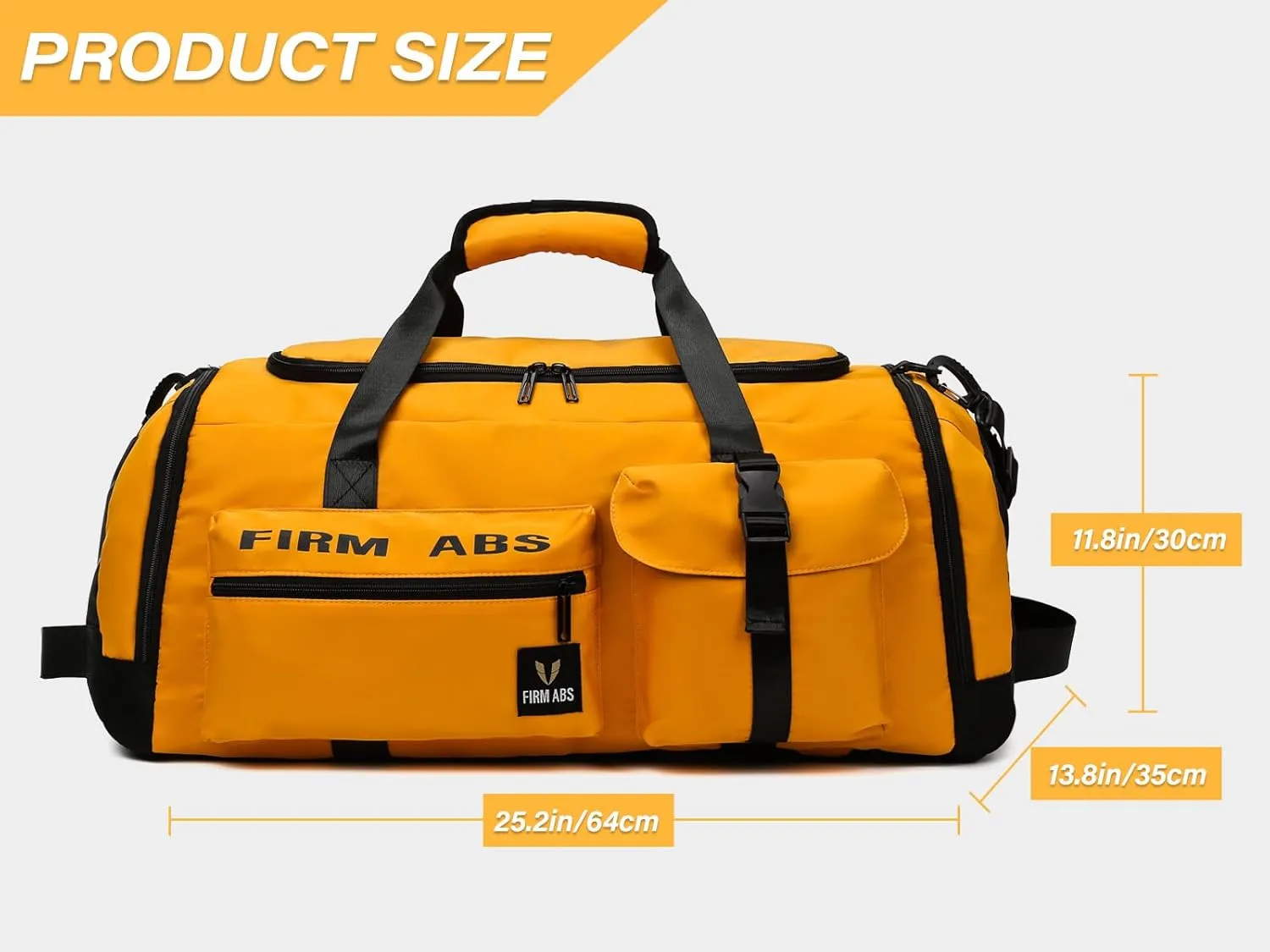 3 in 1 Gym Bag for Men and Women, 65L Large Capacity Travel Duffle Bags Convertible Backpack Weekender Overnight Bag with Shoes Compartment and Dry and Wet Separation