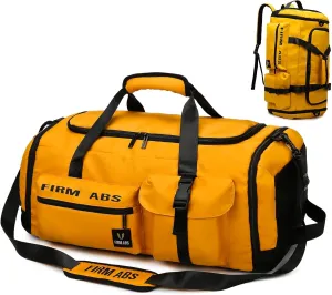 3 in 1 Gym Bag for Men and Women, 65L Large Capacity Travel Duffle Bags Convertible Backpack Weekender Overnight Bag with Shoes Compartment and Dry and Wet Separation