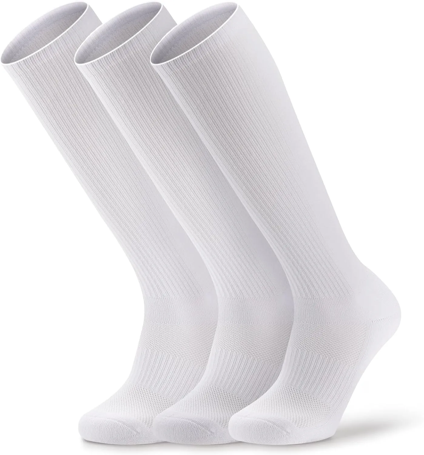 3 Pairs Over the Calf Socks for Men Women Cushioned Work Boot Socks Knee High Tube Socks