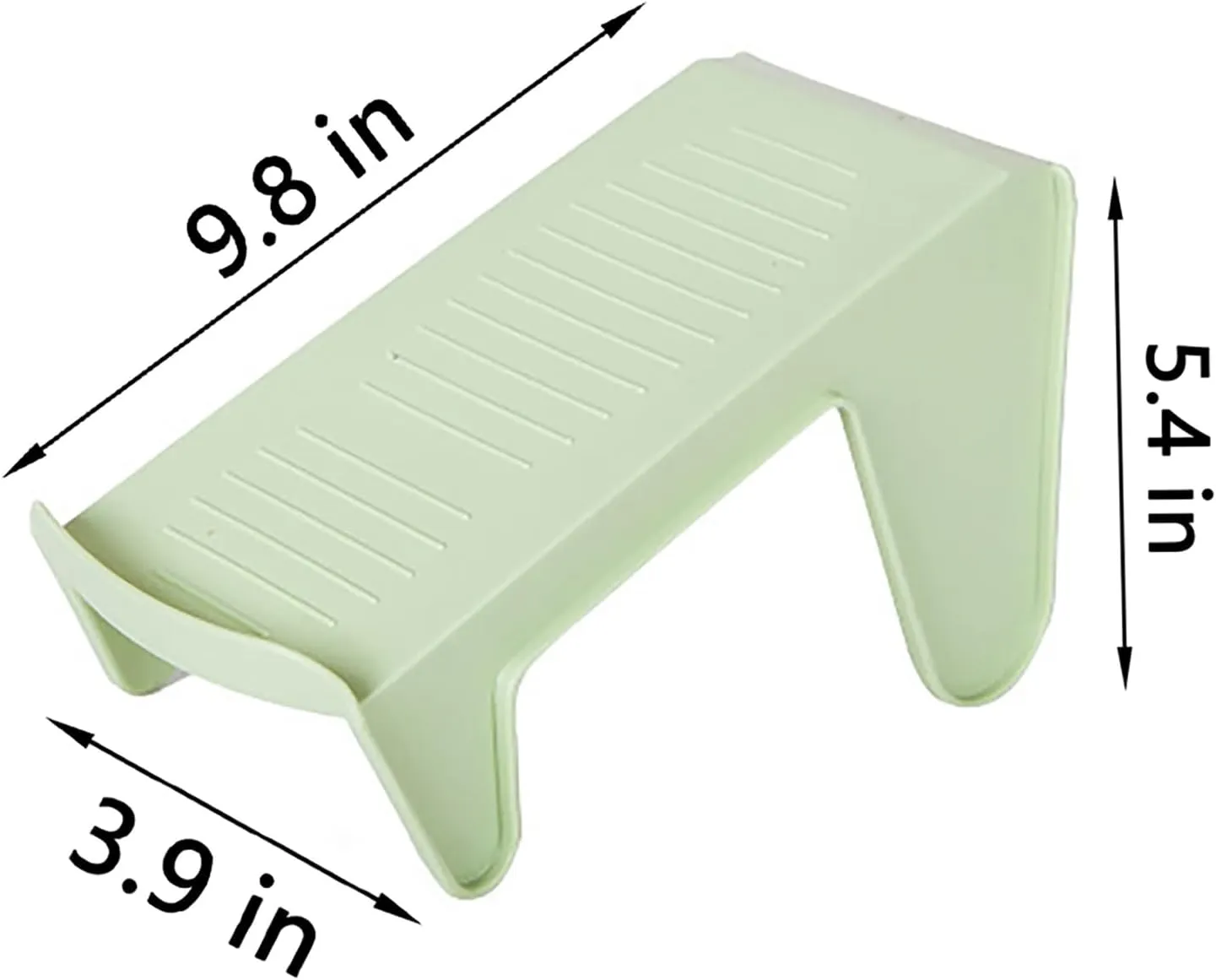 4 Pcs Shoe Slots Organizer Shoe Organizer Space Saver Non-Slip Double Layer Shoe Stacker for Closet Shoe Shelf Shoe Stack (Green, M)