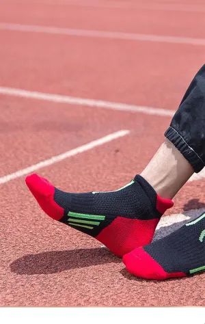 5-Pack Marathon Running Socks for Men, US 5-10, Breathable, Non-Slip, Perfect for Long-Distance Runs