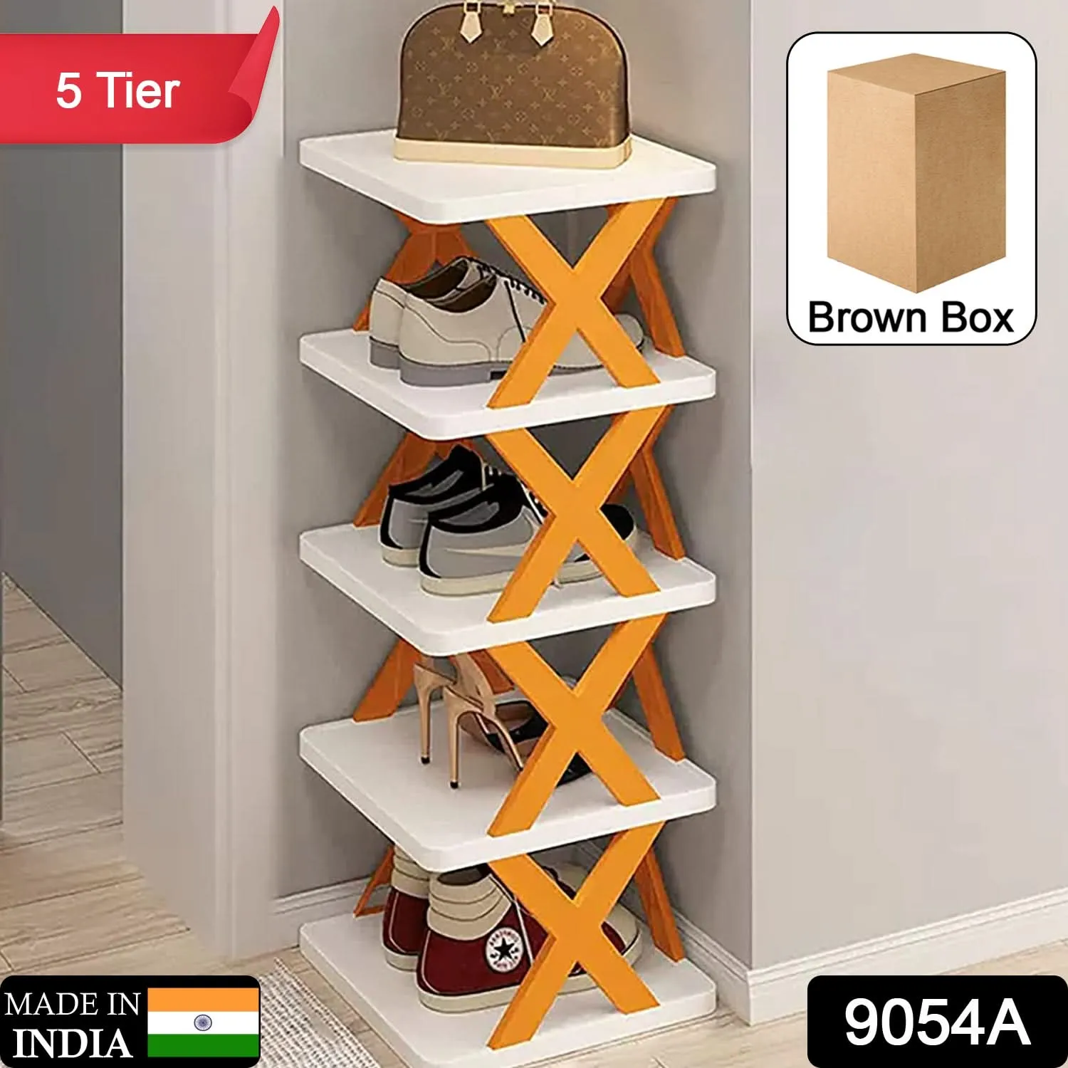 5 Tier Shoes Stand Shoe Tower Rack Suit For Small Spaces