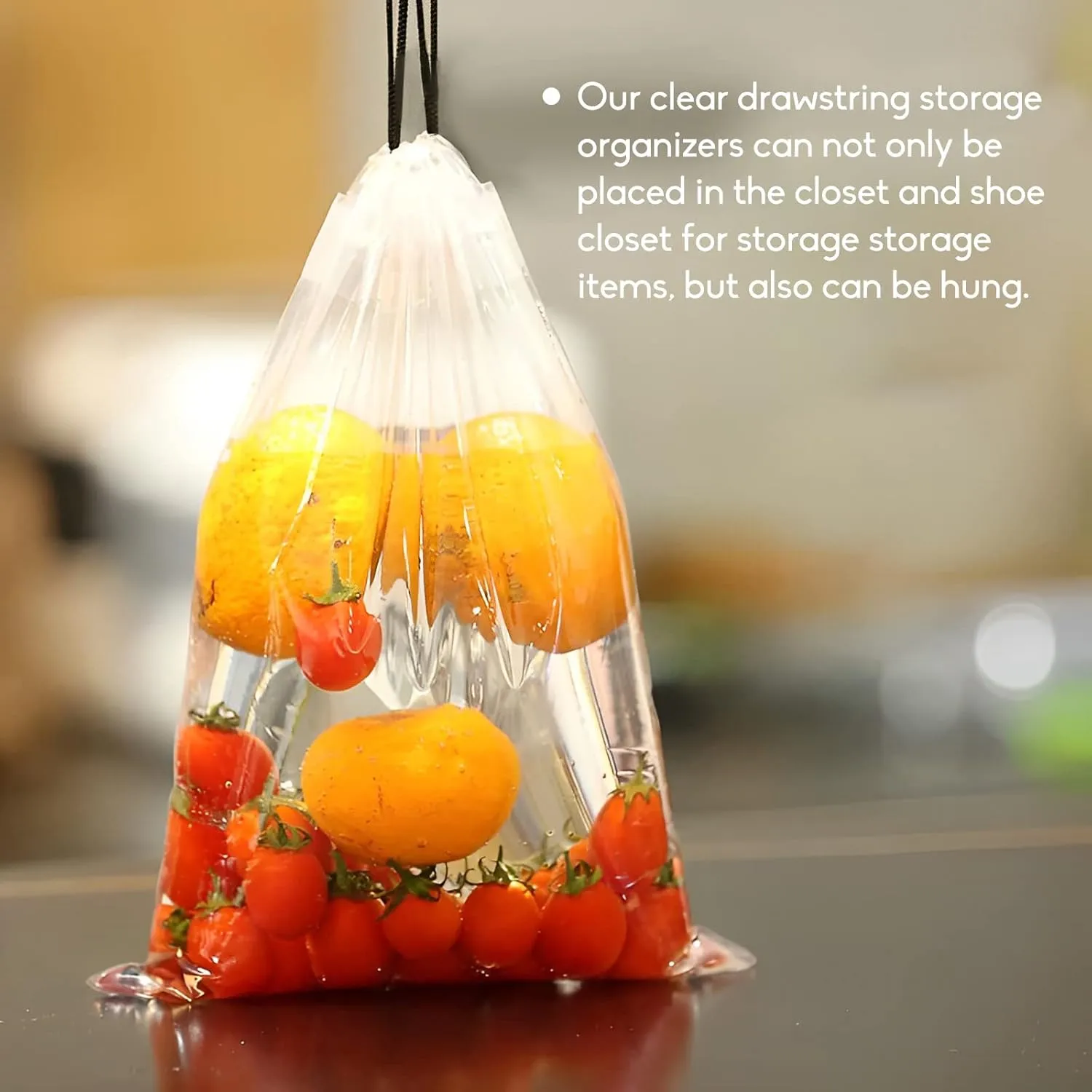 50 Pcs Shoe Bags for Travel,Large Transparent Travel Shoe Bags for Packing,Clear Plastic Drawstring Bags Shoe Dust Bags,Portable Shoes Organizers Pouch with Rope for Men and Women