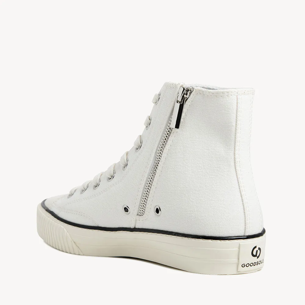 5002 H Top - White Organic Canvas/Cream Sole