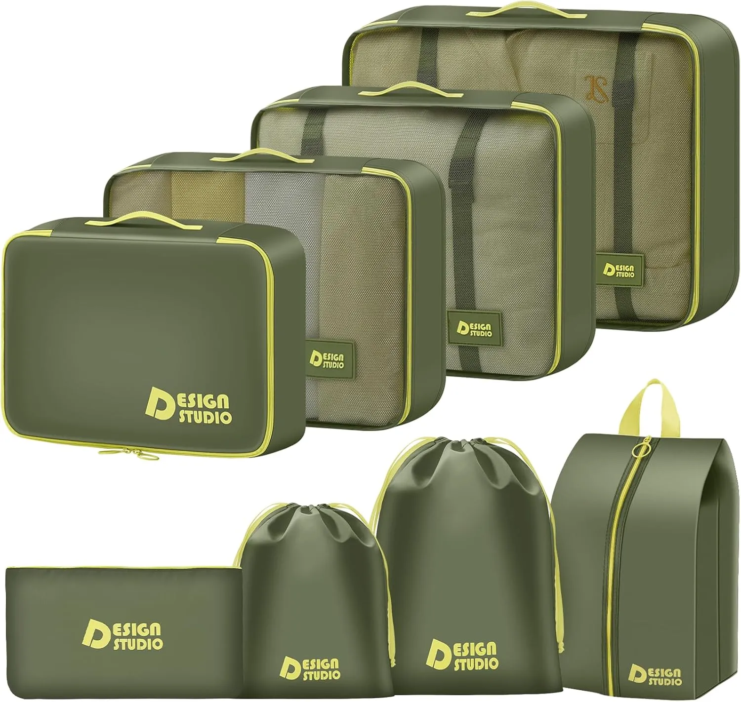 8 Set Packing Cubes for Travel Suitcase Organizer Bags Luggage Packing Cubes Set Travel Essentials Accessories Gifts for Women