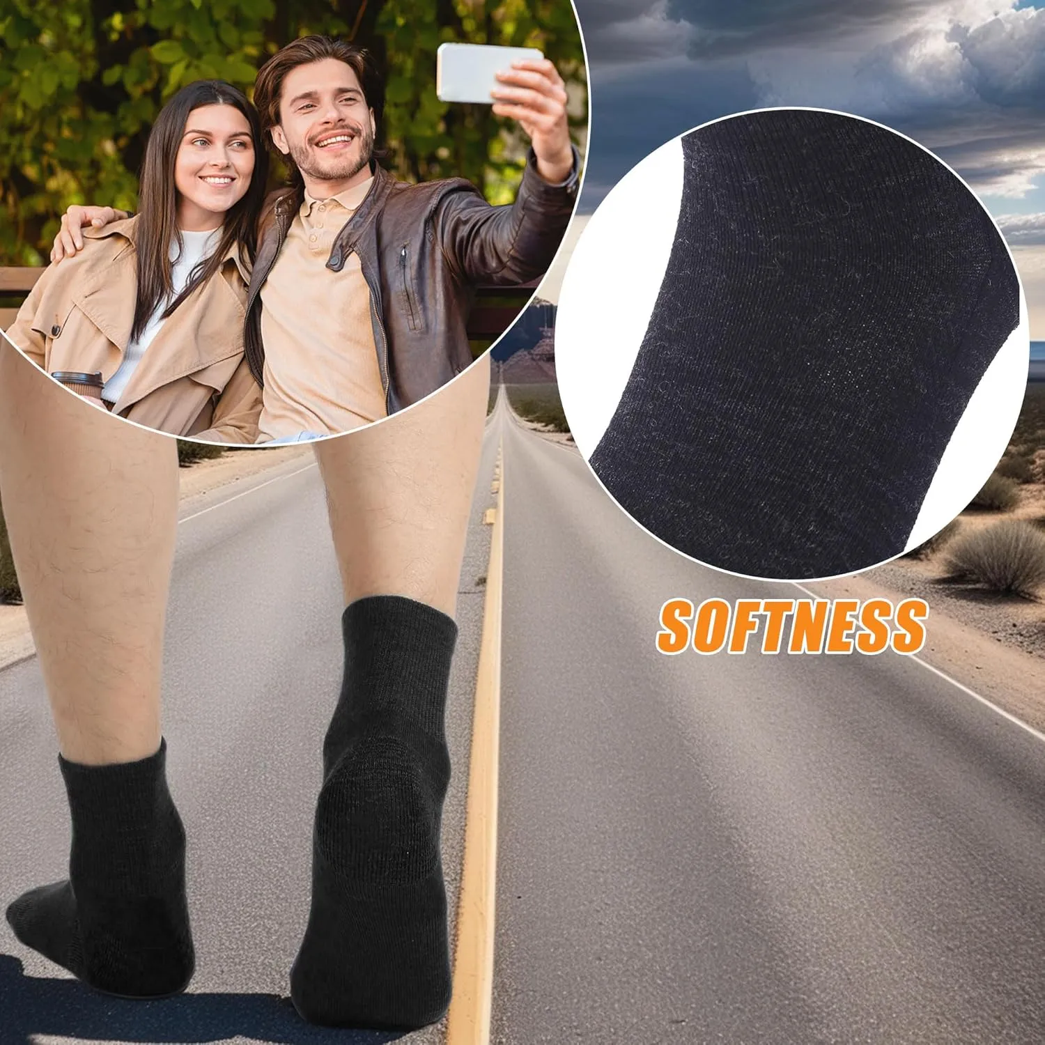 90% Merino Wool Socks for Men Women, Soft Thin Ankle Socks for Athletic Running Hiking Cycling 3 Pairs