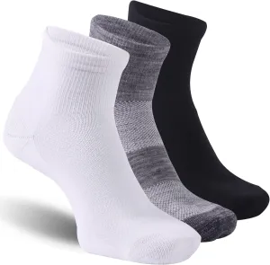90% Merino Wool Socks for Men Women, Soft Thin Ankle Socks for Athletic Running Hiking Cycling 3 Pairs