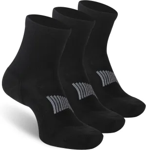 90% Merino Wool Socks for Men Women, Soft Thin Ankle Socks for Athletic Running Hiking Cycling 3 Pairs