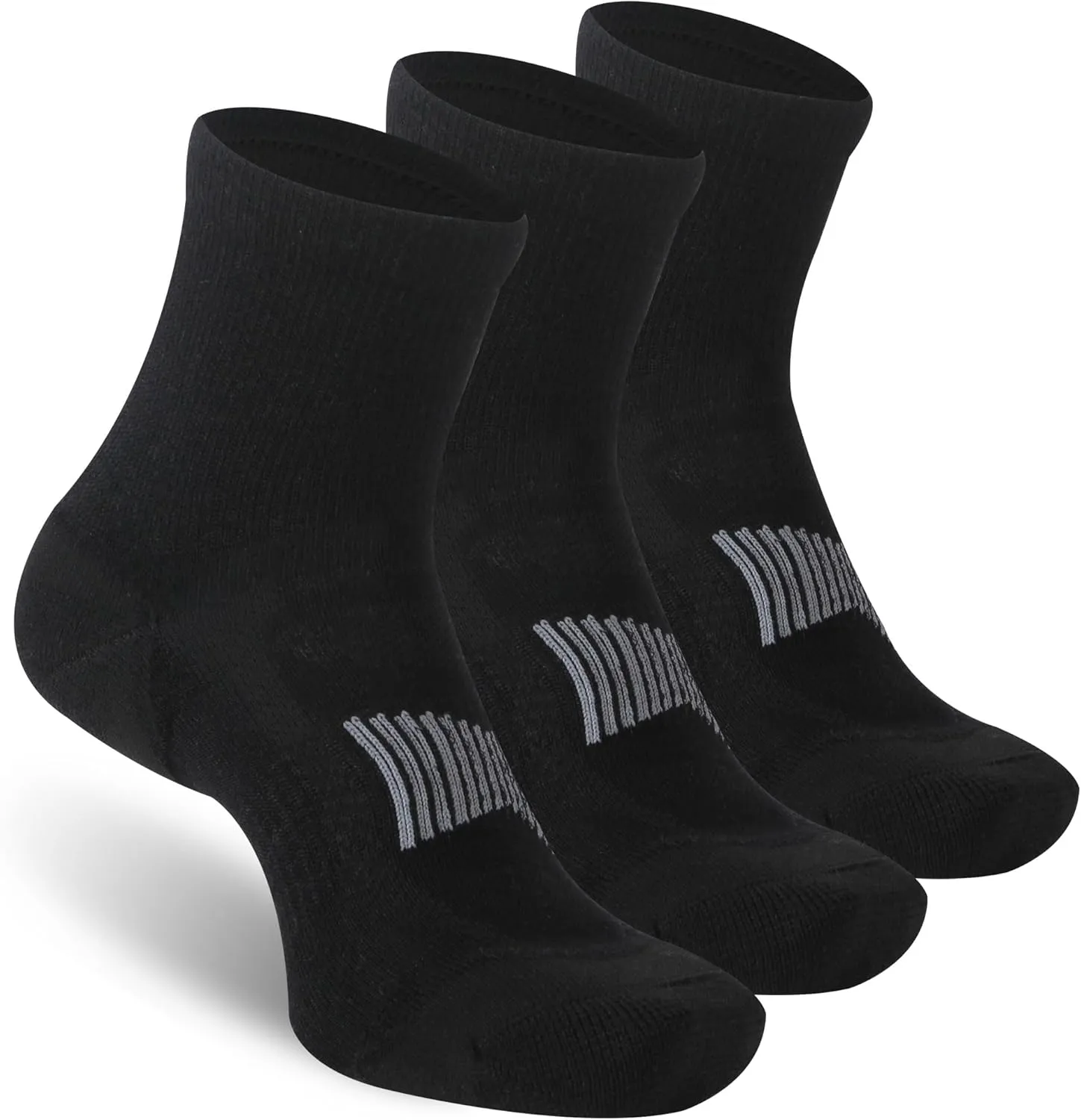 90% Merino Wool Socks for Men Women, Soft Thin Ankle Socks for Athletic Running Hiking Cycling 3 Pairs
