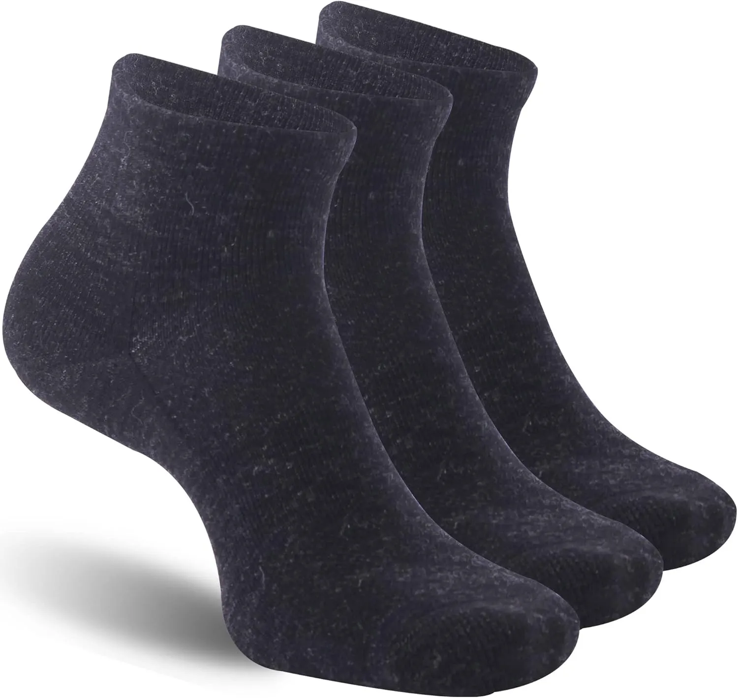 90% Merino Wool Socks for Men Women, Soft Thin Ankle Socks for Athletic Running Hiking Cycling 3 Pairs