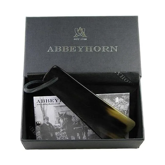Abbeyhorn 4" Genuine Handcrafted Horn Shoe Horn - Elegant & Durable