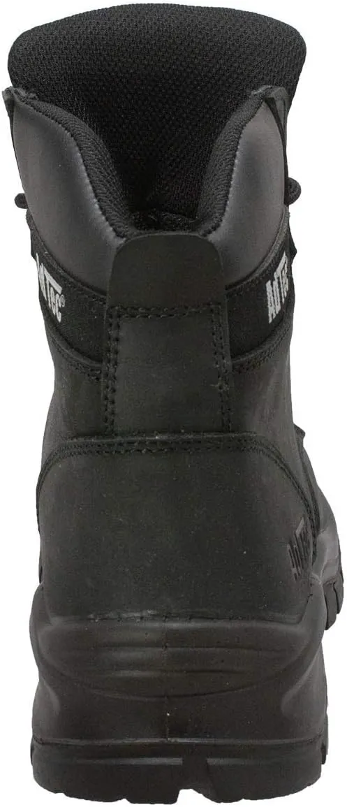 Ad Tec 6" Heavy Duty Waterproof Safety Work Boots For Men - Composite Toe, Durable Leather With Slip Resistant Rubber Outsole