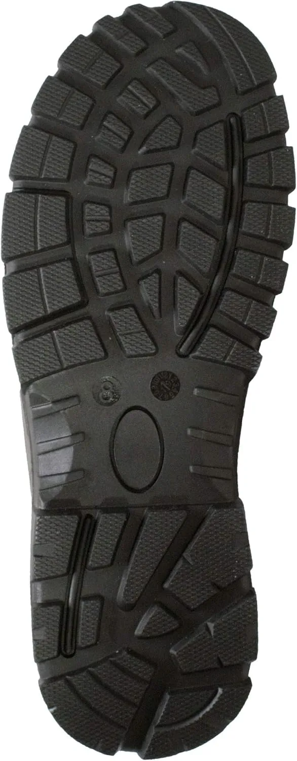 Ad Tec 6" Heavy Duty Waterproof Safety Work Boots For Men - Composite Toe, Durable Leather With Slip Resistant Rubber Outsole