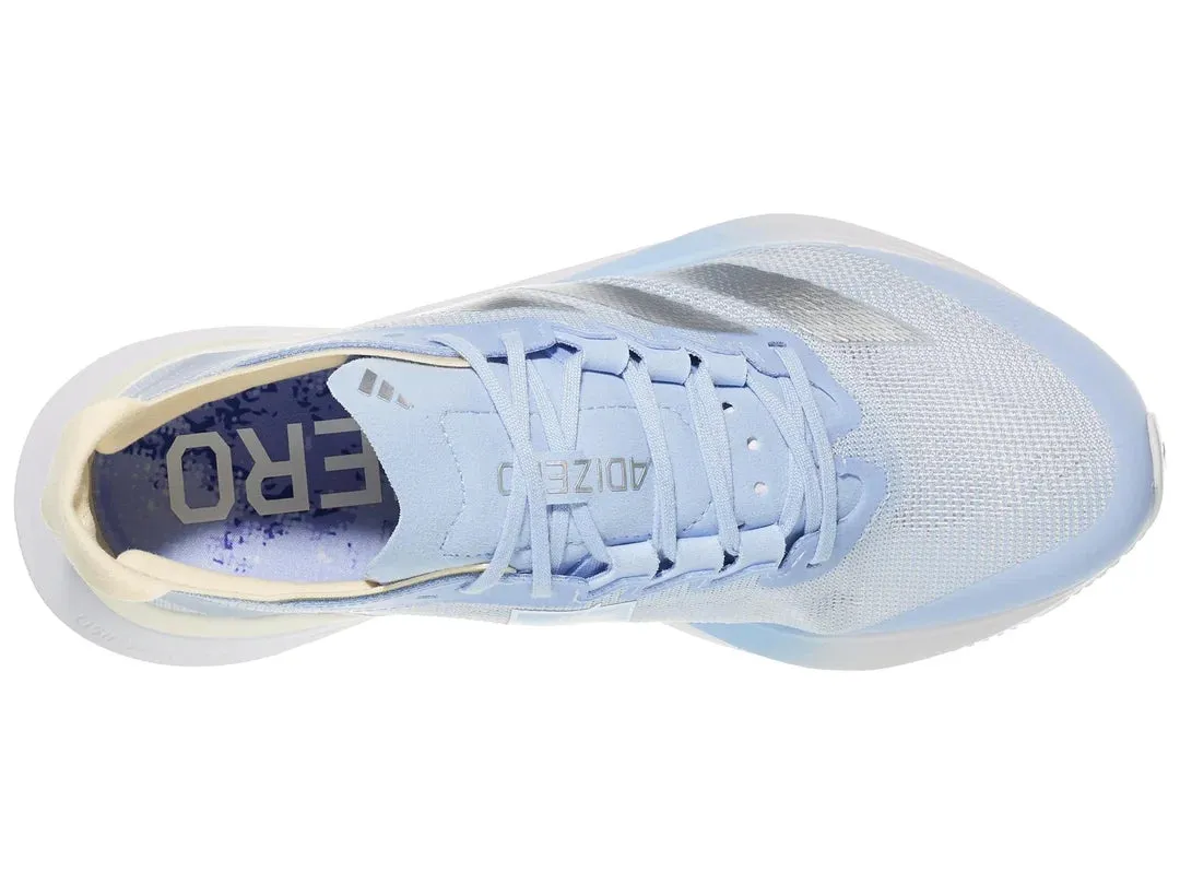 Adidas | Adizero Boston 12 | Women's | Ftwr White/Matte Silver/Warm Vanilla