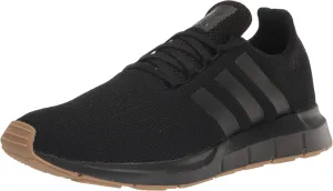 adidas Men's Swift Run Legacy Shoe, Black/Black/Gum, 4
