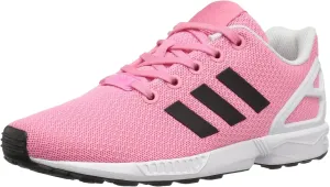 adidas Originals Girl's ZX Flux J Running Shoe, Easy Pink Black/White, 6.5 M US Big Kid