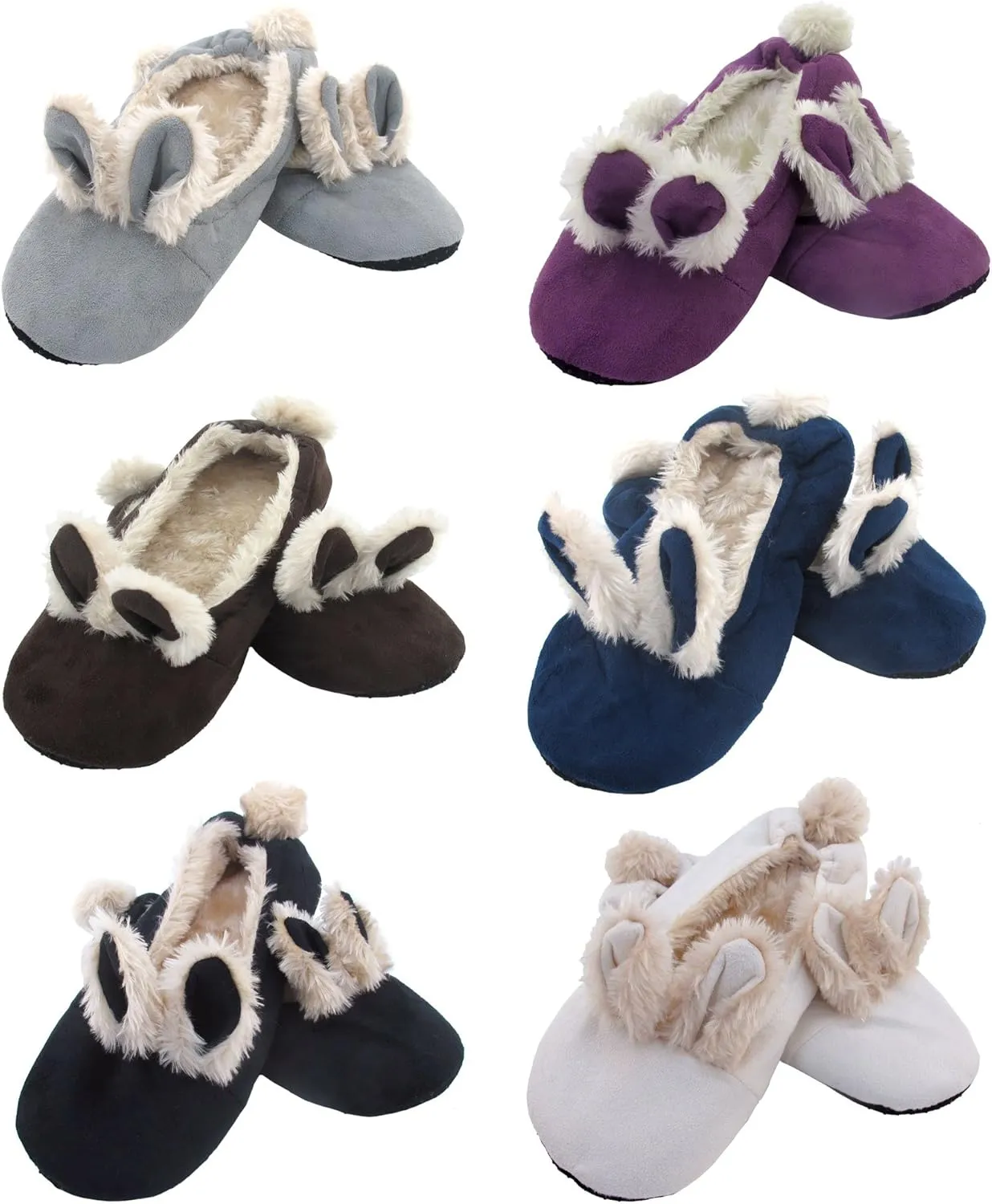 Adult Super Soft Warm Cozy Fuzzy Tie Dye Slippers Non-Slip Lined Socks, Indoor Travel Home Slippers, 1 Pair