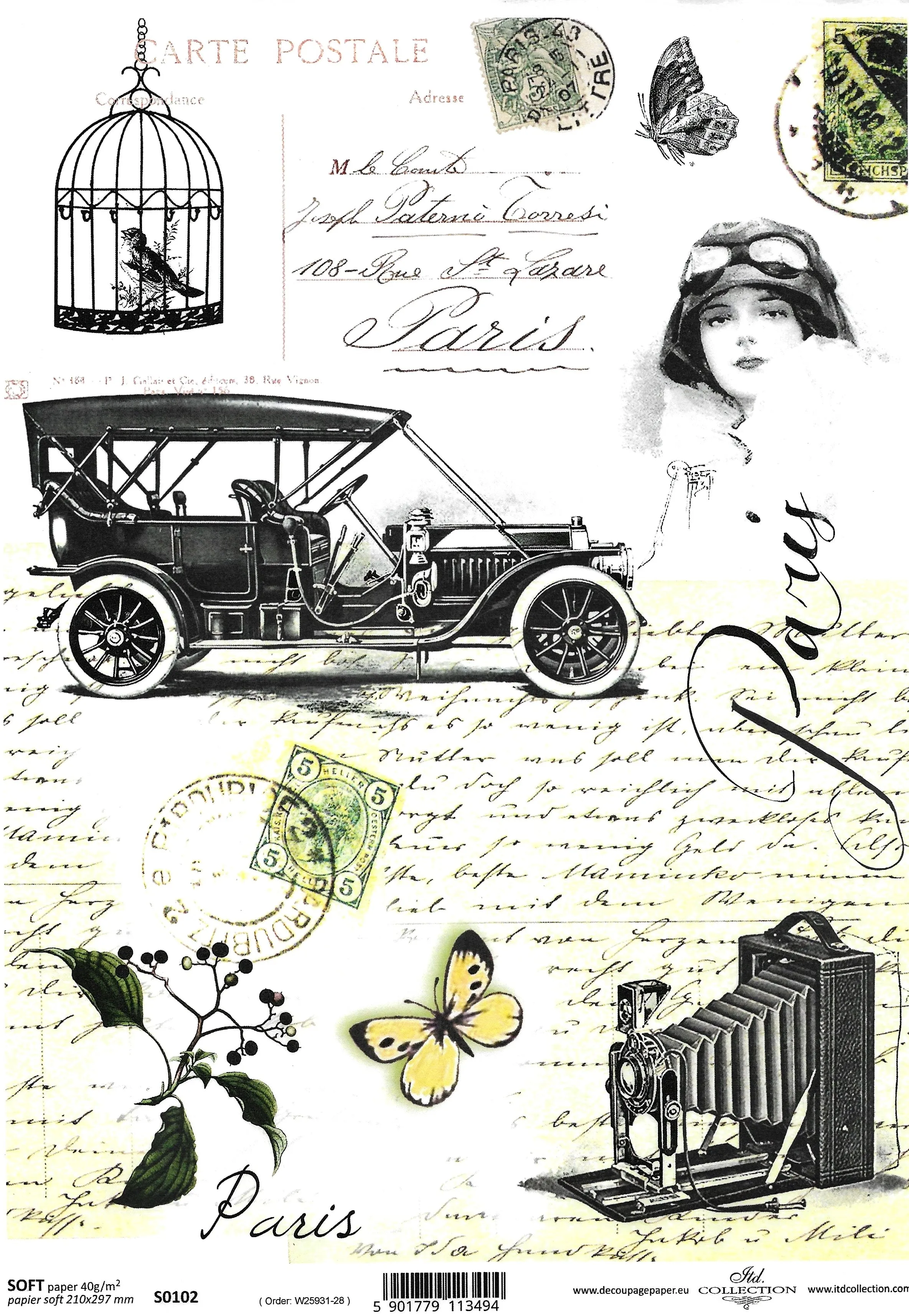 Adventures Soft Decoupage Paper