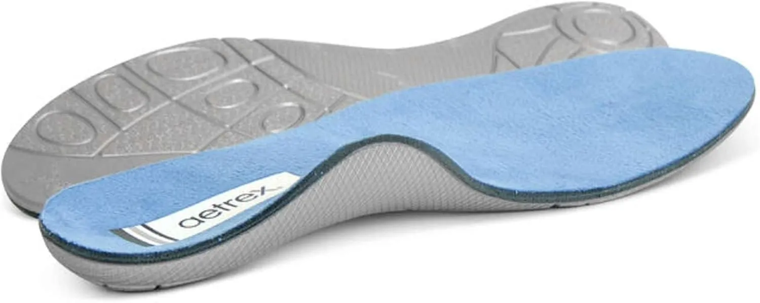 Aetrex Premium Casual Orthotics Insoles for Men - Arch Support Inserts Plantar Fasciitis Insoles Men - Comfort Memory Foam Shoe Inserts for Walking All Day