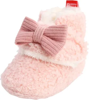 Aj6 Shoes Baby Girls Boys Soft Booties Snow Boot Warm Shoes Infant Toddler Warming Prewalker Footed Romper