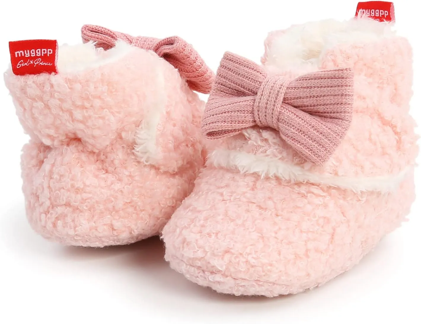 Aj6 Shoes Baby Girls Boys Soft Booties Snow Boot Warm Shoes Infant Toddler Warming Prewalker Footed Romper