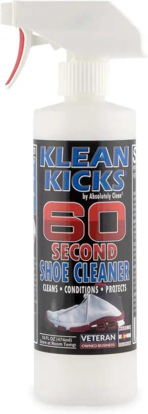 Amazing Klean Kicks 60 Second Shoe Cleaner - Fast & Easy - Sneakers, Shoes, Boots, Hats & More - USA