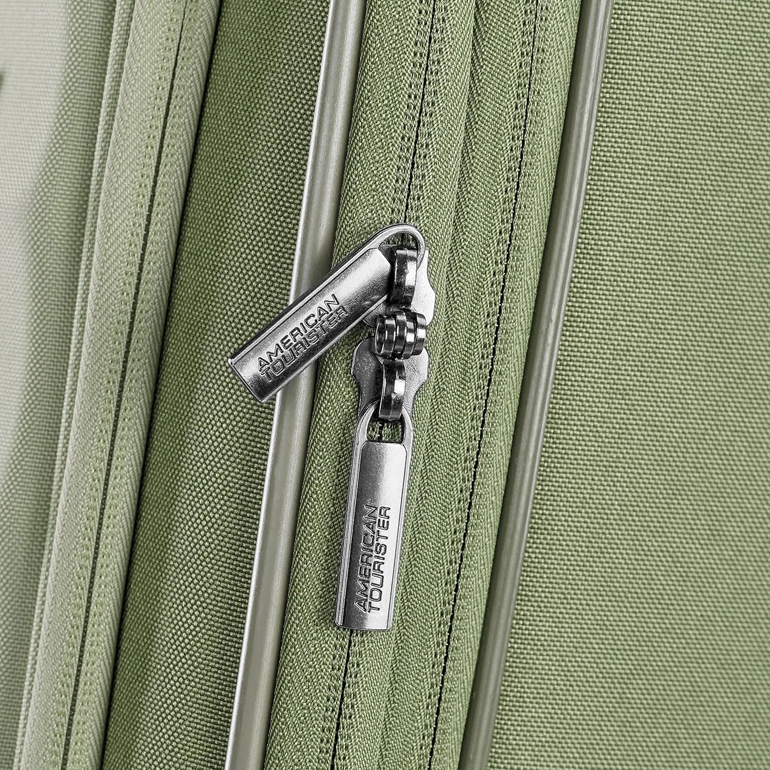 American Tourister Cascade Softside Expandable Luggage with Spinner Wheels, Sage Green, 28-Inch