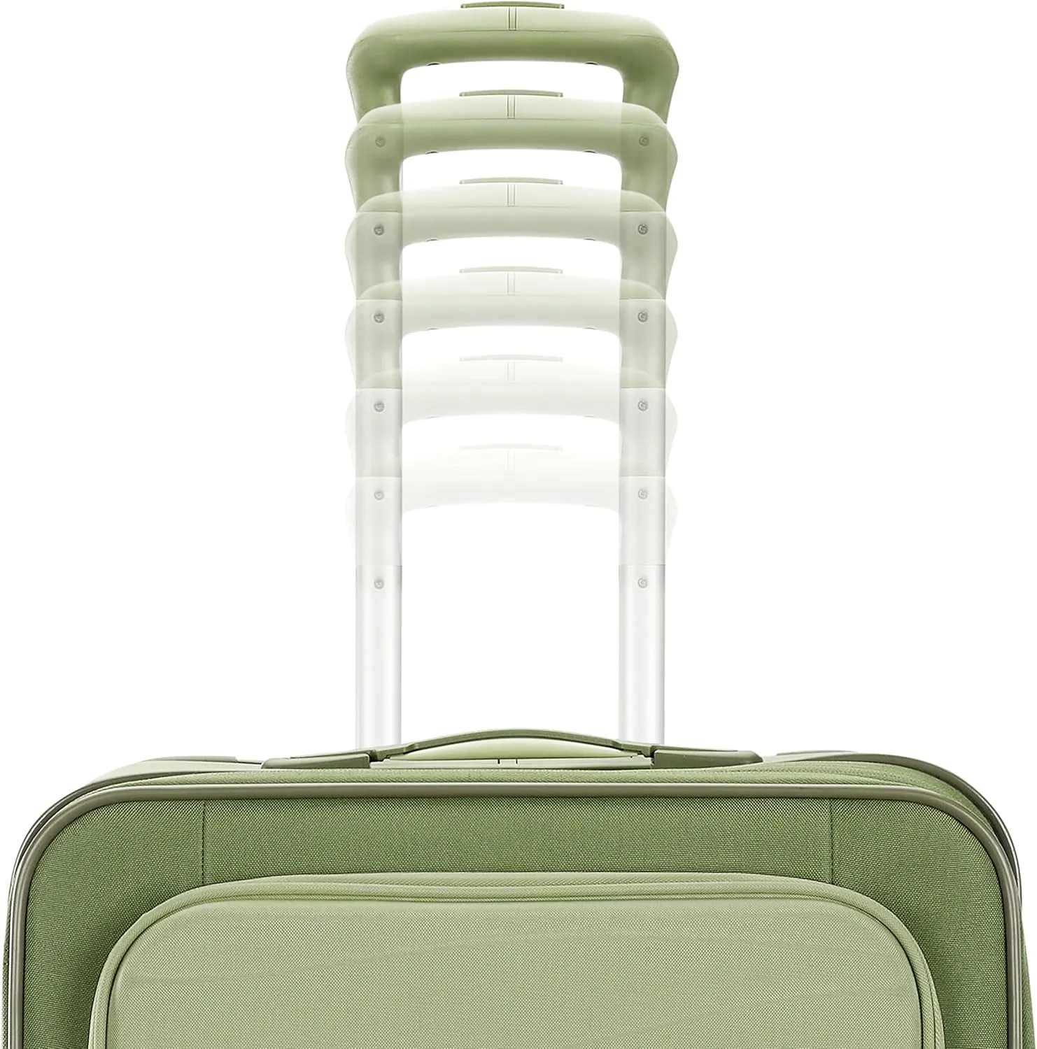 American Tourister Cascade Softside Expandable Luggage with Spinner Wheels, Sage Green, 28-Inch