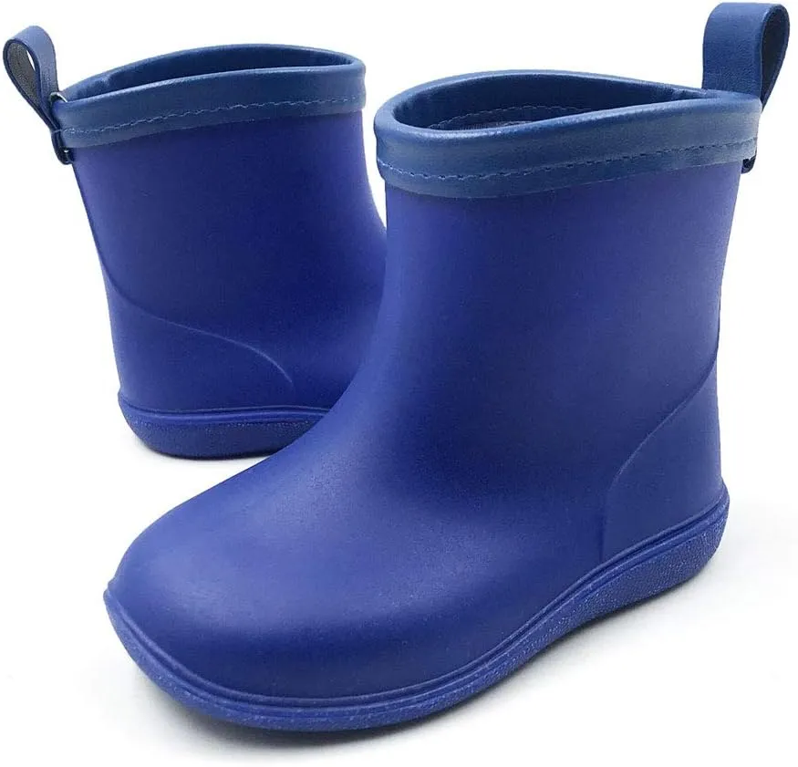 Amoji Baby Kids Easy On Rain Shoes Boots for Toddler Little Kid