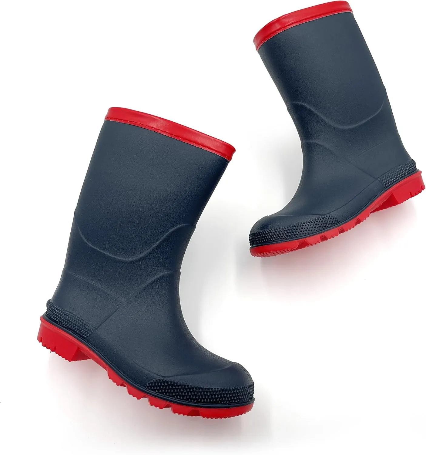 Amoji Kids Rain shoes Easy On Rubber Rain Boots (Little Kid/Big Kid)