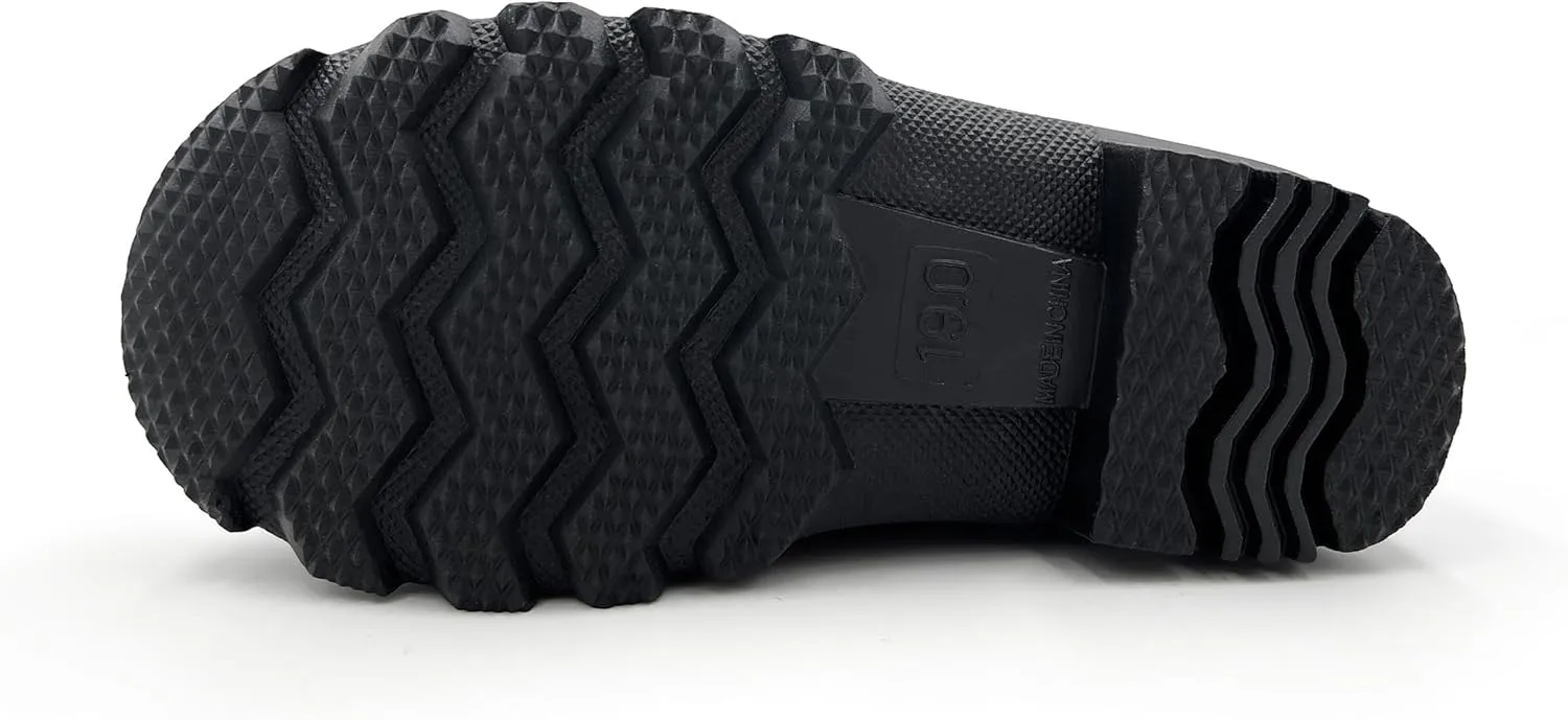 Amoji Kids Rain shoes Easy On Rubber Rain Boots (Little Kid/Big Kid)
