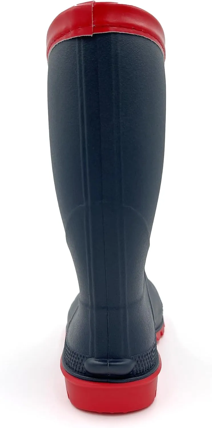 Amoji Kids Rain shoes Easy On Rubber Rain Boots (Little Kid/Big Kid)