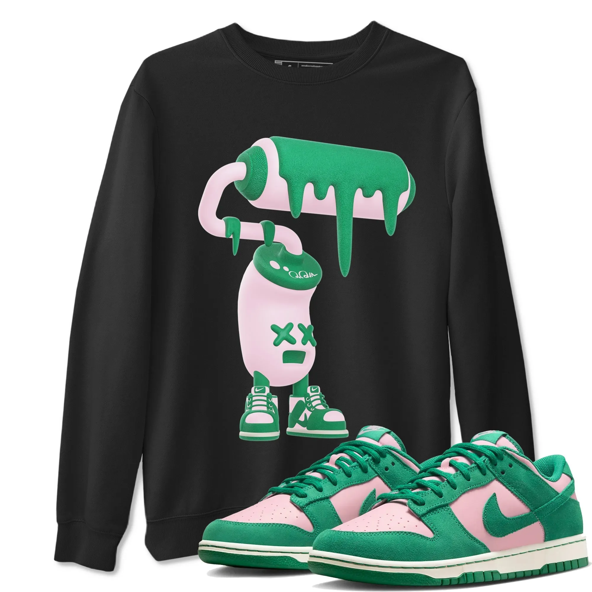 Anti-slip 3D Sneaker Tees Soft Roller Medium SNRT Malachite Paint Pink Dunk - Rapid shipping