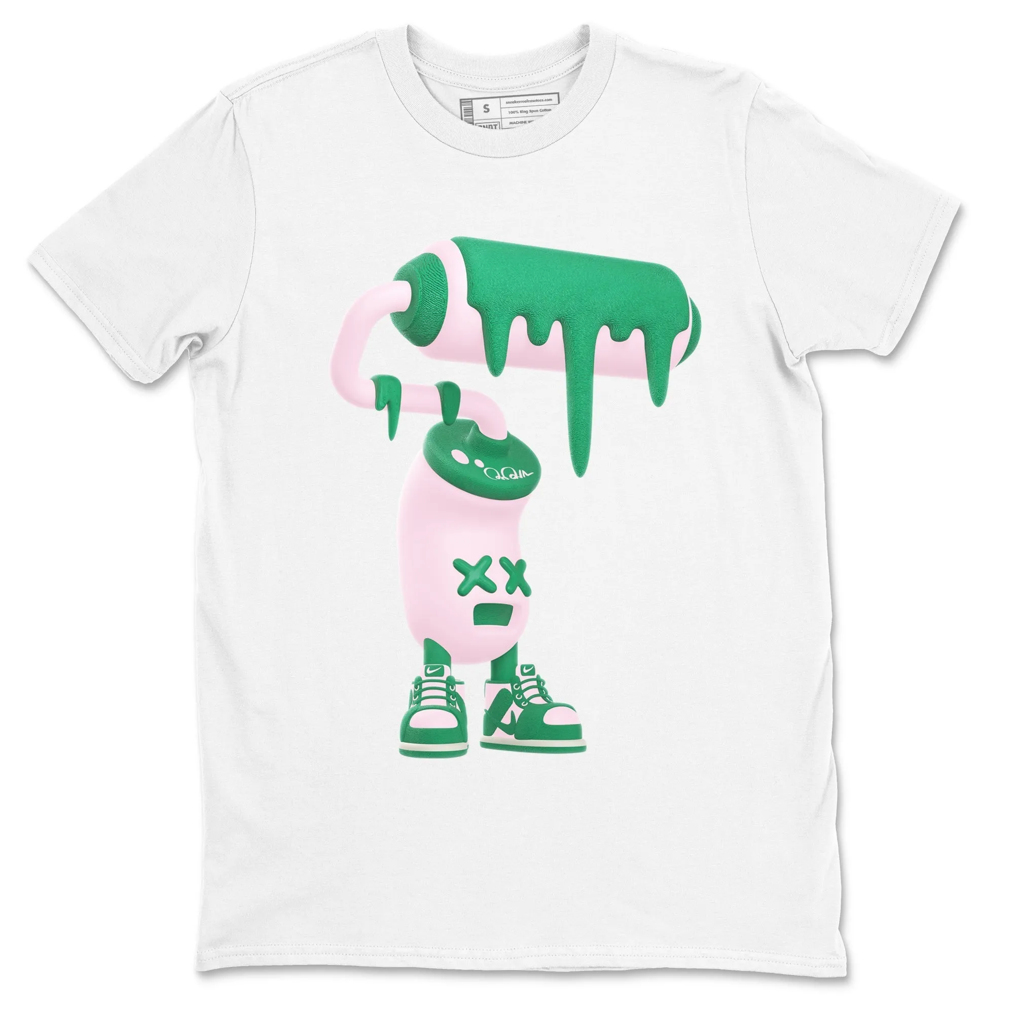 Anti-slip 3D Sneaker Tees Soft Roller Medium SNRT Malachite Paint Pink Dunk - Rapid shipping