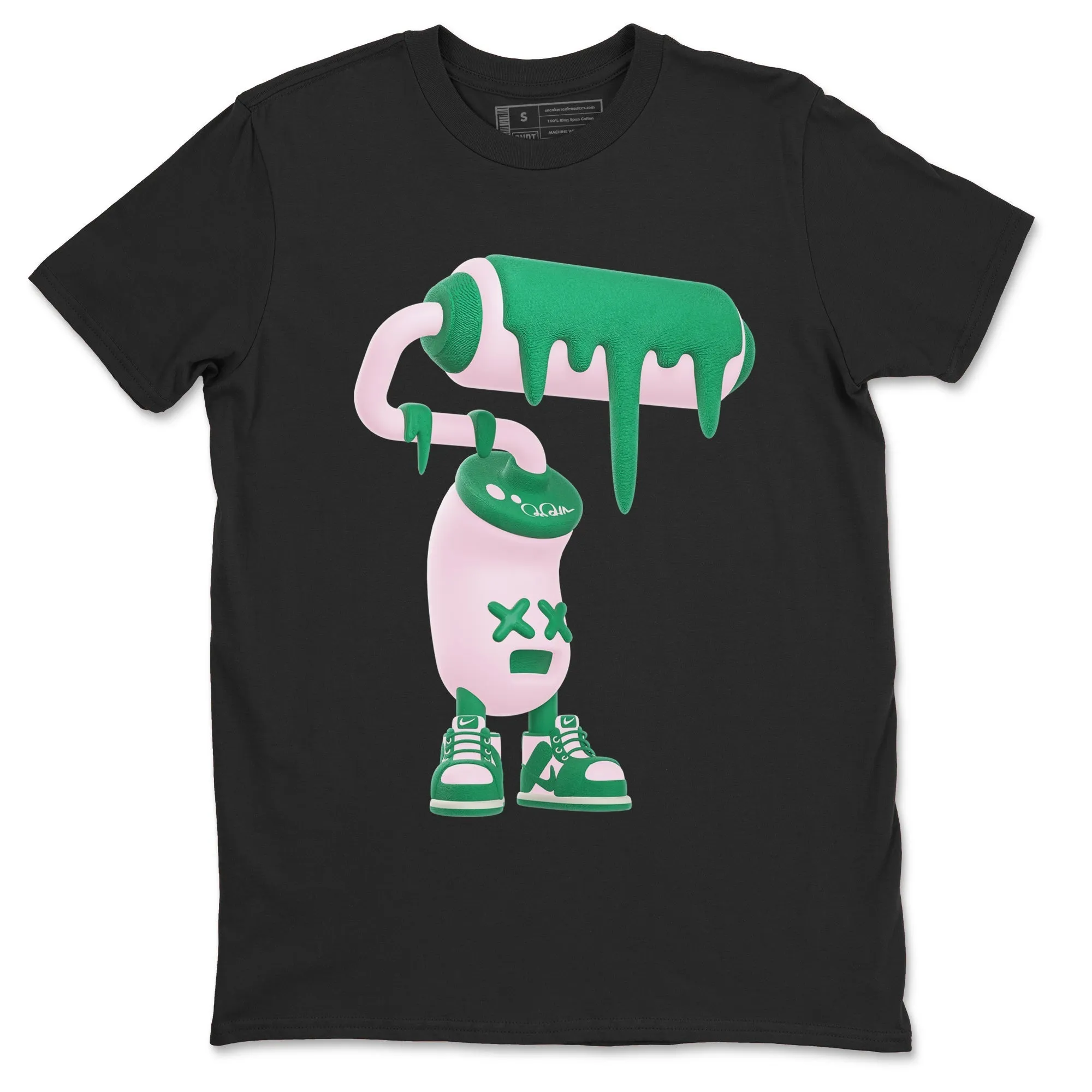 Anti-slip 3D Sneaker Tees Soft Roller Medium SNRT Malachite Paint Pink Dunk - Rapid shipping