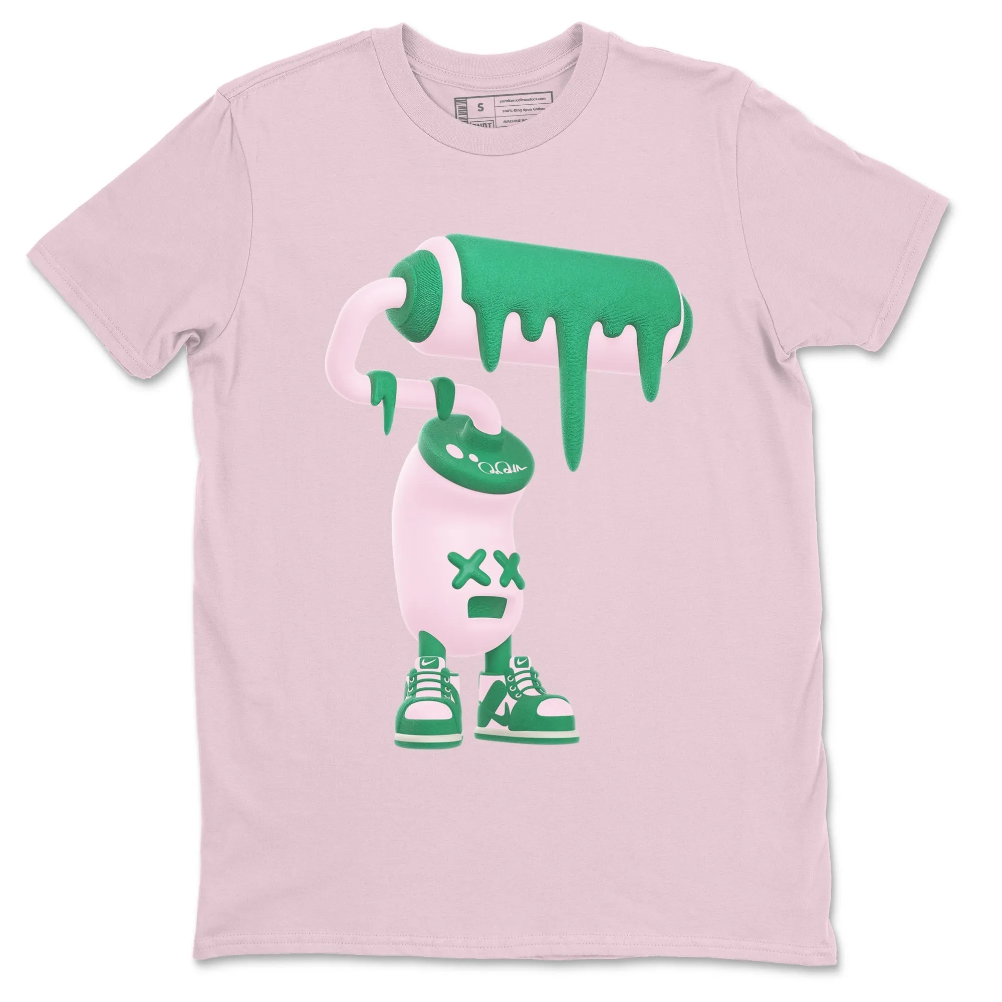 Anti-slip 3D Sneaker Tees Soft Roller Medium SNRT Malachite Paint Pink Dunk - Rapid shipping