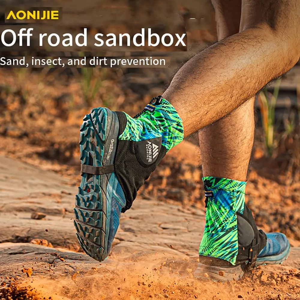 AONIJIE Low Ankle Leggings UV and Sand Resistant Shoe Covers for Hiking Cross Country Triathlon Marathon