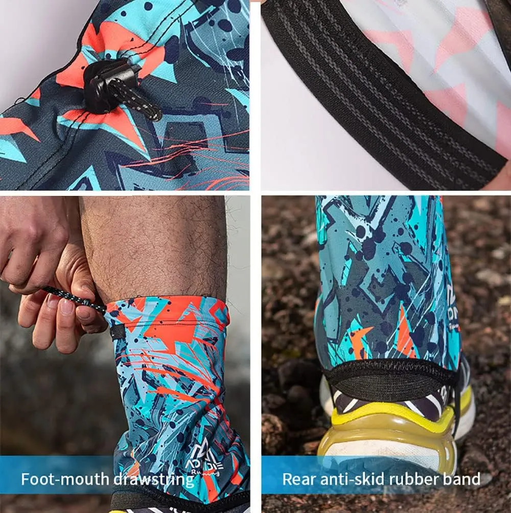 AONIJIE Upgrade Waterproof Low Ankle Gaiters for Hiking Trail Running Anti-Tear Protective Shoe Covers with UV Protection & Sandproof Hiking Gaiters
