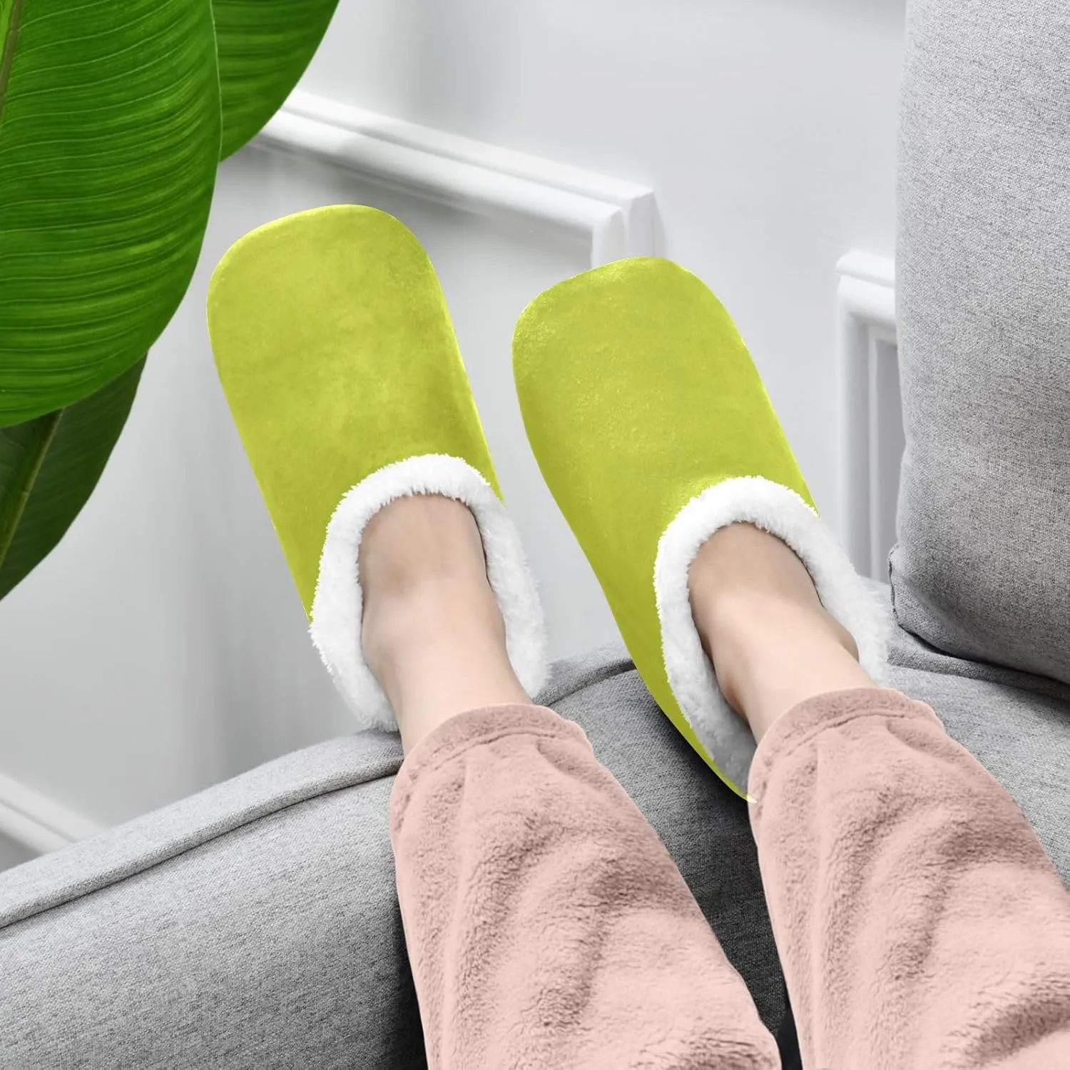 Aqua House Slippers Non-Slip Soft Bedroom Slippers for Men Bedroom